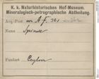 Etiketten zu Spinell (NHMW-MIN-Af361)
